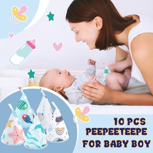 YSSPPOY baby boy pee shield set with storage bag and patterns