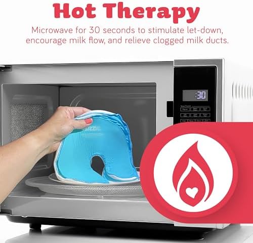 Two piece Nuzzle breast cooling and heating set