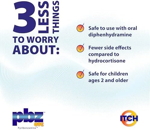 PBZ OTC 1 percent Tripelennamine HCl topical cream tube for insect bites