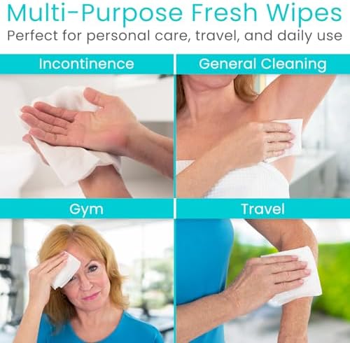 Vive extra large adult wipes for sensitive skin premium hygiene care