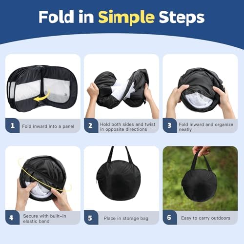 VavoPaw Small Animal Playpen, Chicken Brooder Box with Cover Top, Portable Outdoor Exercise Pet Cage Tent, Waterproof Breathable Pet playpen Indoor for Chick Ktiien Bunny Hamster Guinea Pig, Black - Image 7