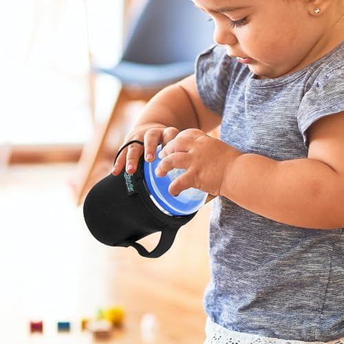 Easy grip handles on Beautyflier glass baby bottle protector