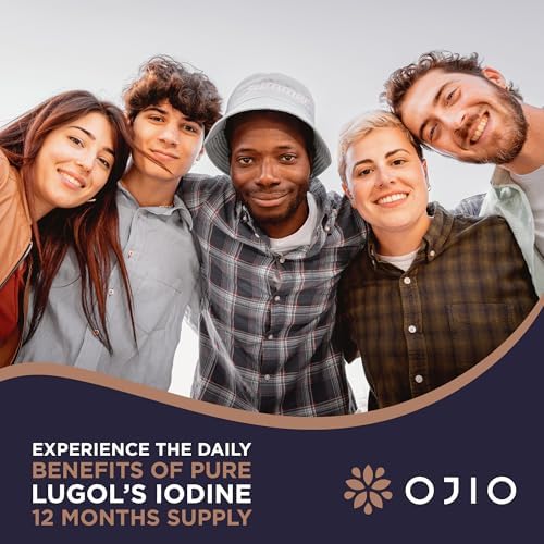 Ojio Lugols Iodine 2 percent product safety seal and certified expiration details