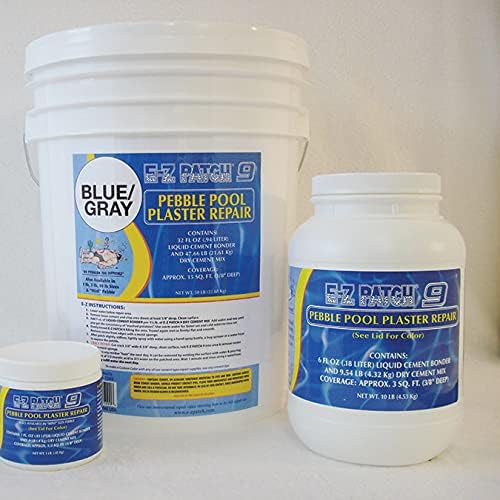 E-Z Patch 9 Mini Pebble Plaster Repair Kit in Sand color 10 lbs bucket front view