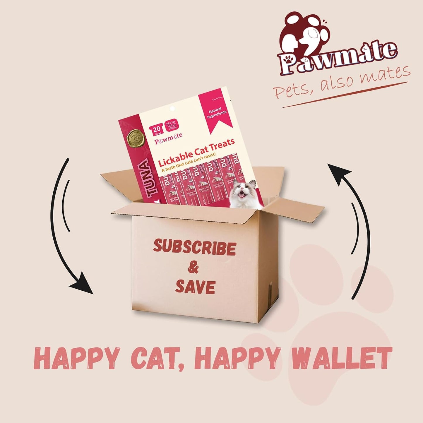 Pawmate Lickable Tuna & Duck Cat Treats, High Moisture Wet Cat Squeeze Snacks for Urinary Health & Hydration, Creamy Cat Puree for Kittens & Adult Cats, Grain-Free & Easy to Digest, 20 Tubes x 15g - Image 9