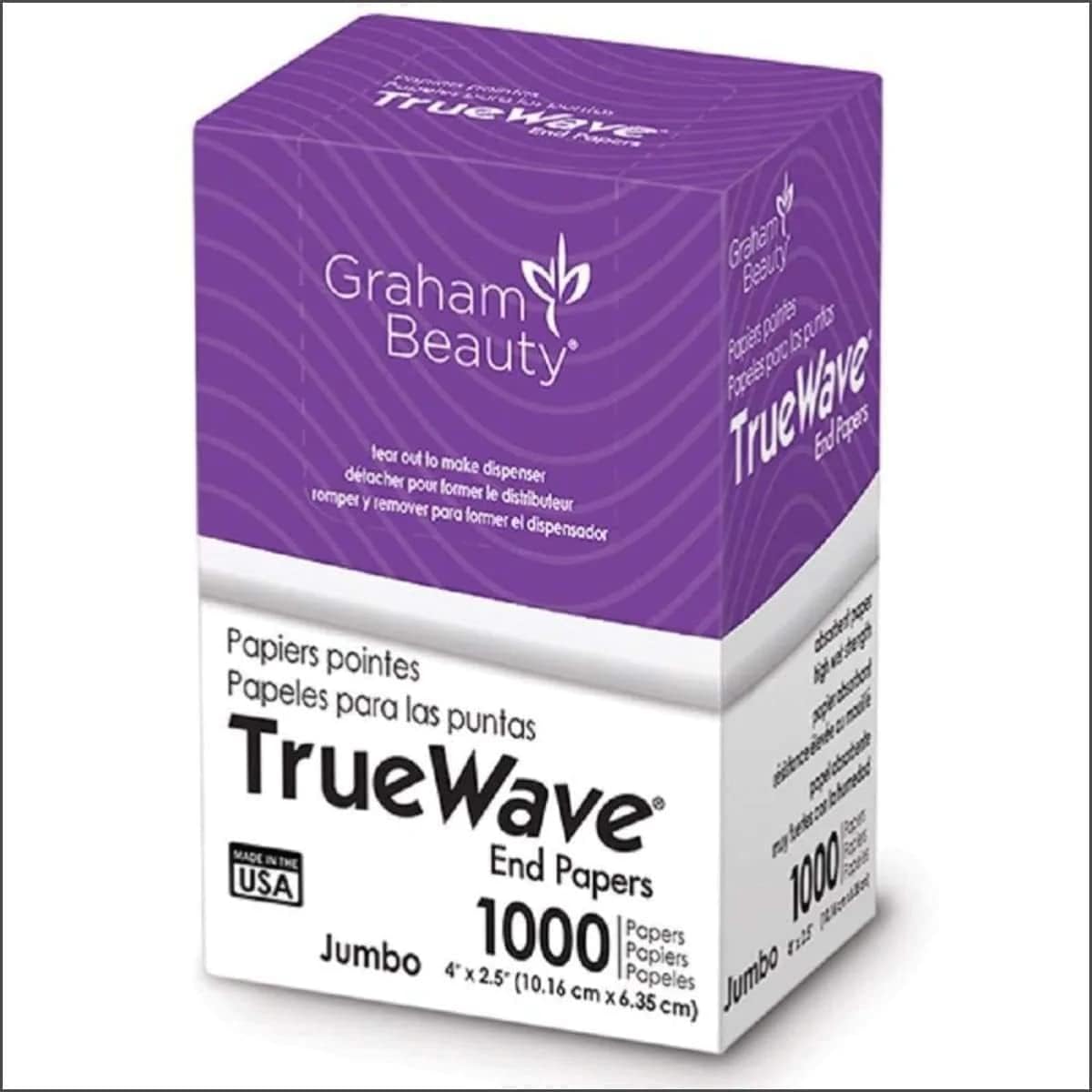Graham Beauty Salon Truewave Jumbo End Paper 1000 Pack - HC-26067 - Image 1