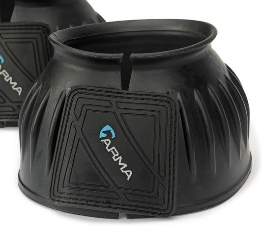 Shires ARMA bell boots velcro touch close fastening system close up