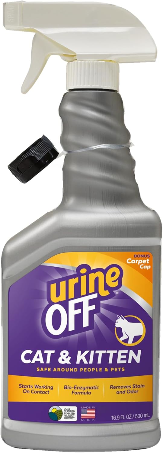 Urine Off Kitten & Cat Pet Stain Remover | Freshly Scented Carpet Cleaner | Bio Enzymatic Stain & Urine Odor Eliminator | Pet Safe Cleaner | 32 oz. - Image 10
