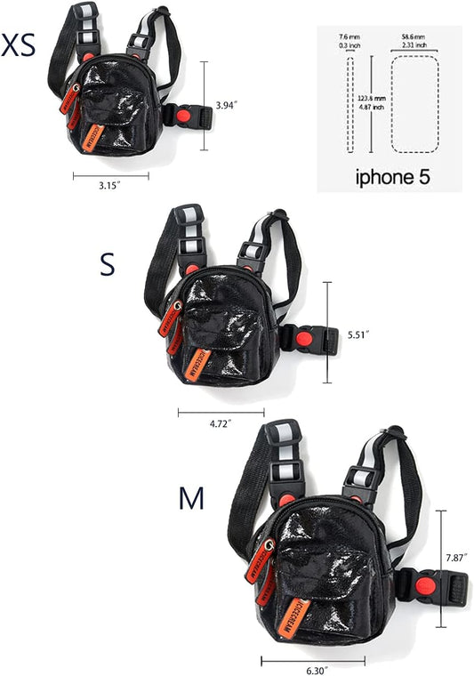 Icicecream reflective dog harness showcasing the night-safe high-visibility strips on the shoulder padding.