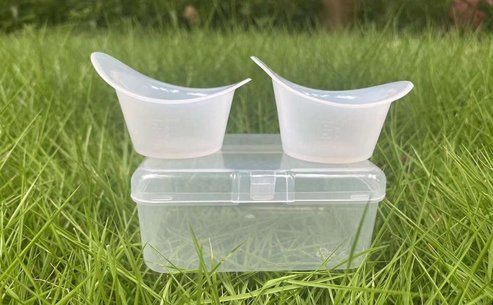 Close up of BPA-free silicone material used in Boyizupha eye cups