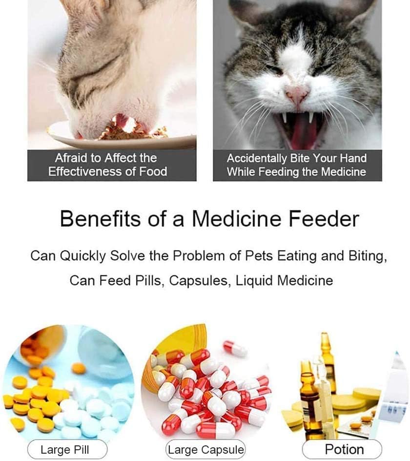 Qiyadin pet medical feeder kit showing solid and liquid syringe pieces.