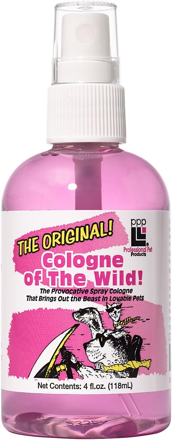 PPP Original Cologne of The Wild eight ounce bottle long lasting deodorizing mist for dogs and cats