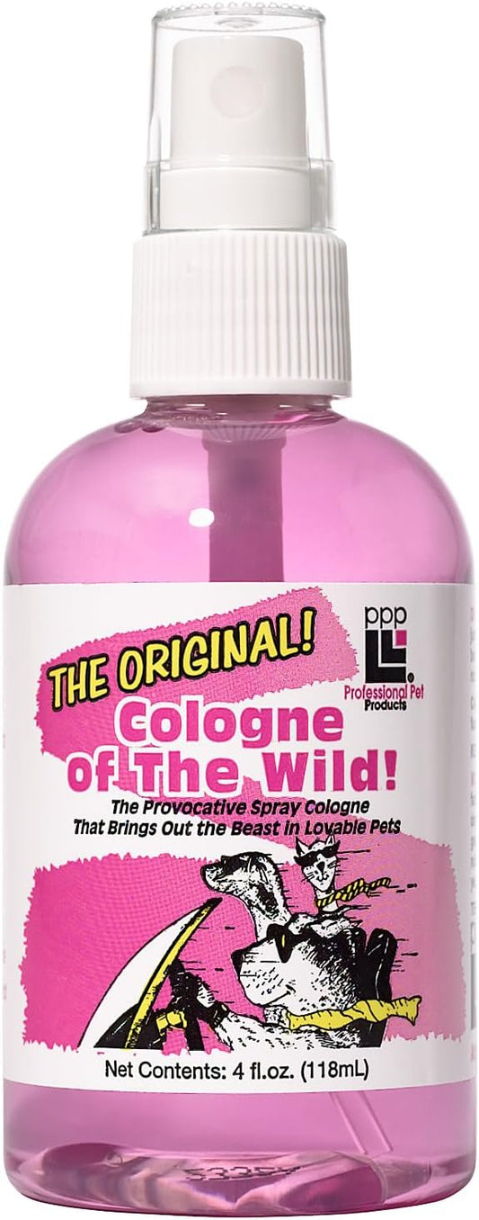 PPP Original Cologne of The Wild eight ounce bottle long lasting deodorizing mist for dogs and cats