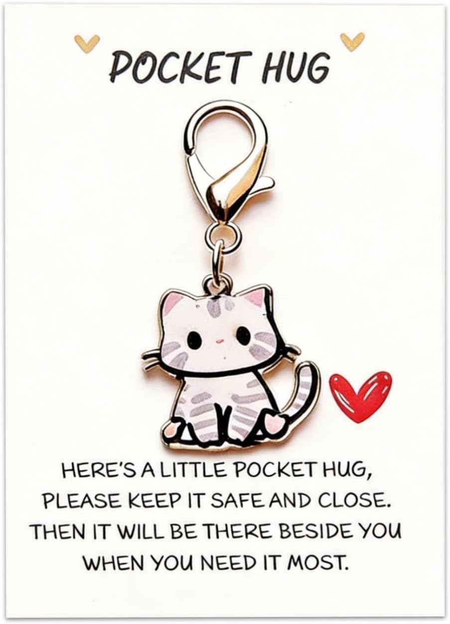 choice of all Cat Keychain Cat Bag Charm Cute Charms for Backpacks Clip On Cat Collar Charms for Handbags Accessories - Image 11