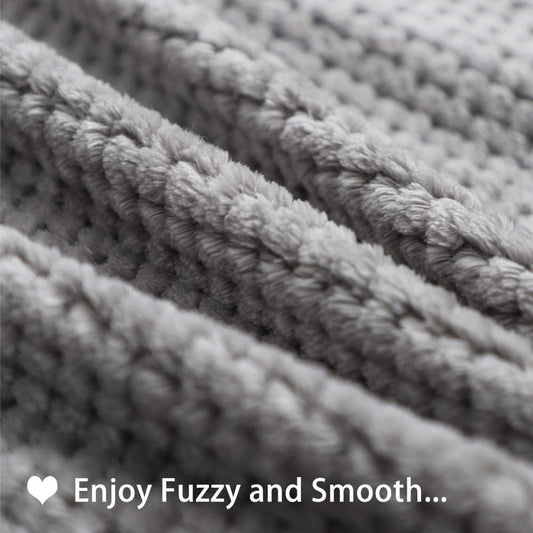 Furrybaby double layer reversible pet blanket spread on a living room sofa