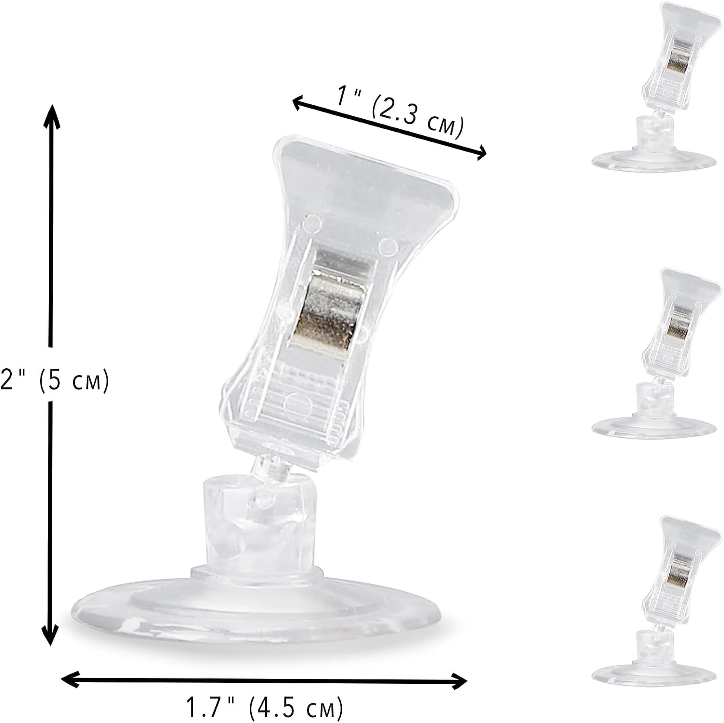 Premium pet safe clear automatic fish feeder suction clamp close up.