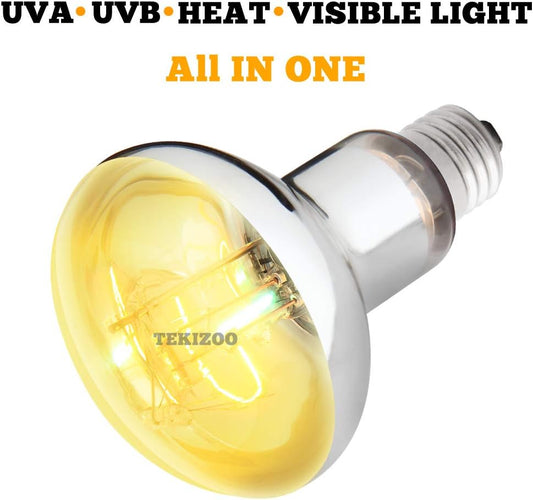 Tekizoo mercury vapor reptile light packaging showing 125 Watt specifications