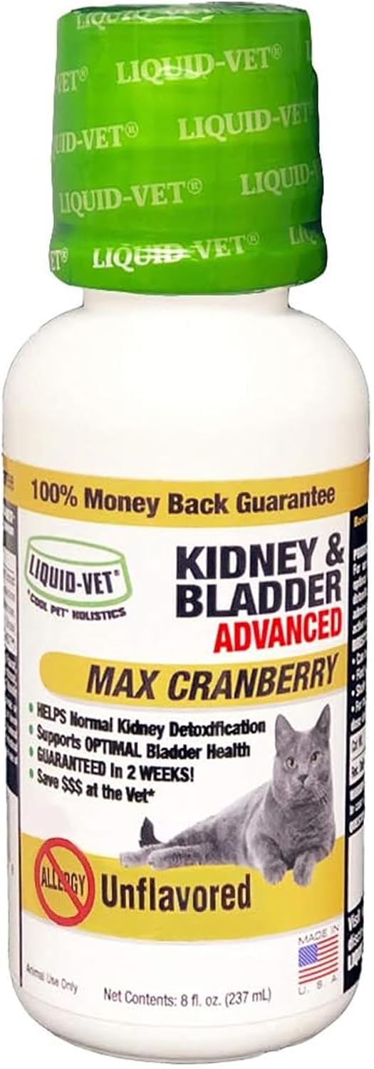 LIQUID-VET Feline Kidney & Bladder Advanced Formula, Seafood Flavor, 8 oz - Image 9