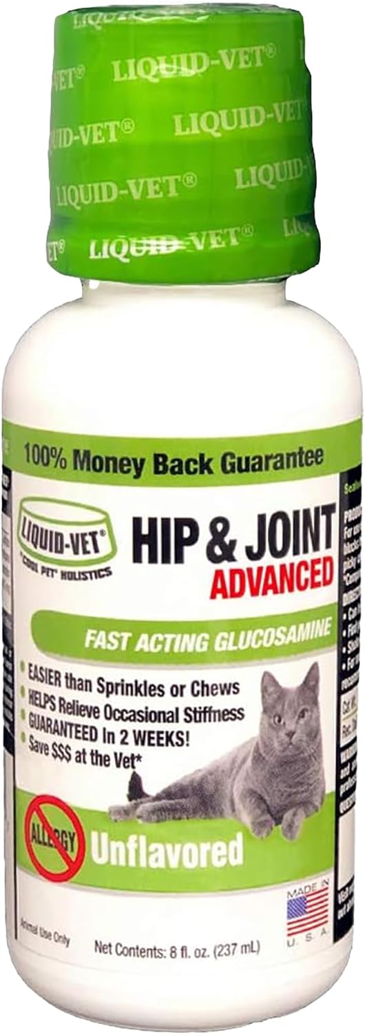 LIQUID-VET Feline Hip & Joint Advanced Formula, Seafood Flavor, 8 oz - Image 9