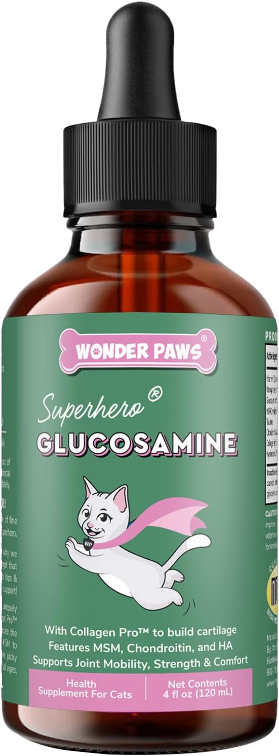 Wonder Paws feline joint health supplement packaging details