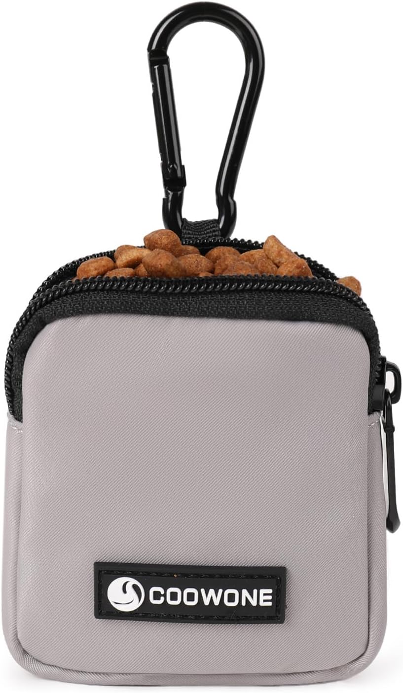 Waterproof Dog Treat Pouch, Dog Training Treat Pouch Built in Poop Bag Dispenser Adjustable Shoulder Bag (BLK) (BLK) - Image 15