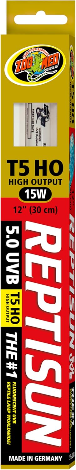 Zoo Med ReptiSun 5.0 T5 High Output UVB Lamp front view authentic premium reptile terrarium lighting