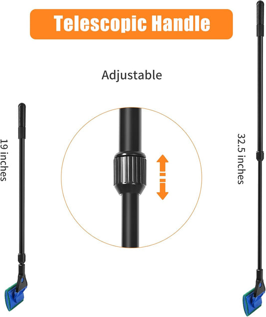 AQUANEAT 5 in 1 maintenance set gravel rake and plant fork tools for aquarium substrate care