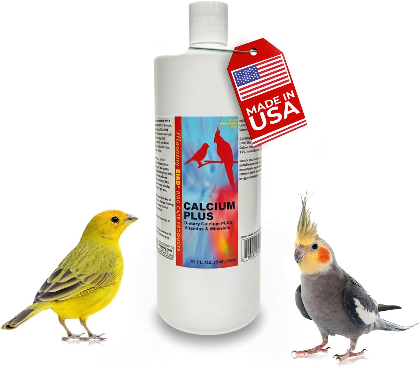 Morning Bird Calcium Plus Liquid for Birds - Calcium Supplement with Vitamins and Minerals for Strong Eggshells, Healthy Bones - Support Growth, Breeding, and Wellness for All Birds 2 Fl Oz - Image 11