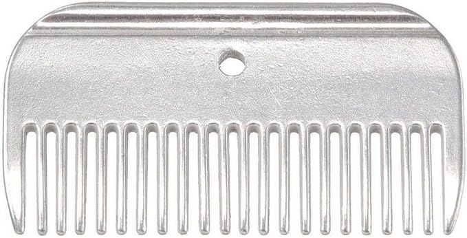 Tough 1 Aluminum Mane Comb front view durable horse grooming tool