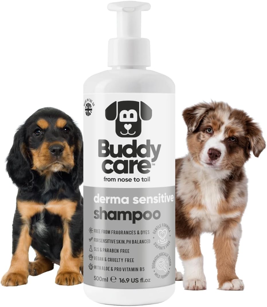 Buddycare Vanilla & Shea Butter Dog Shampoo - (16.90oz) Itch Relief & Dog Shampoo Sensitive Skin Care, Dog Shampoo and Conditioner, Premium Dog Grooming Supplies for All Breeds - Image 15