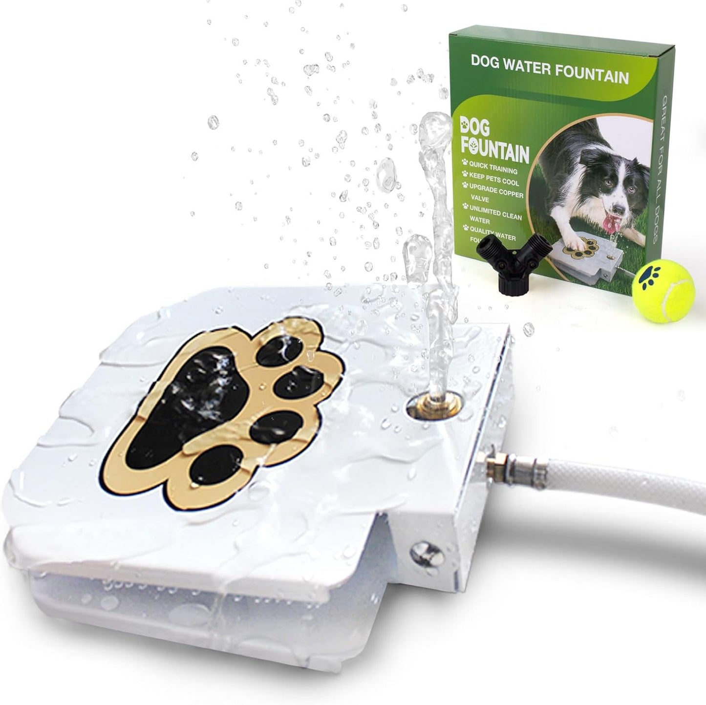Packaging components of Bacoeng dog water fountain kit