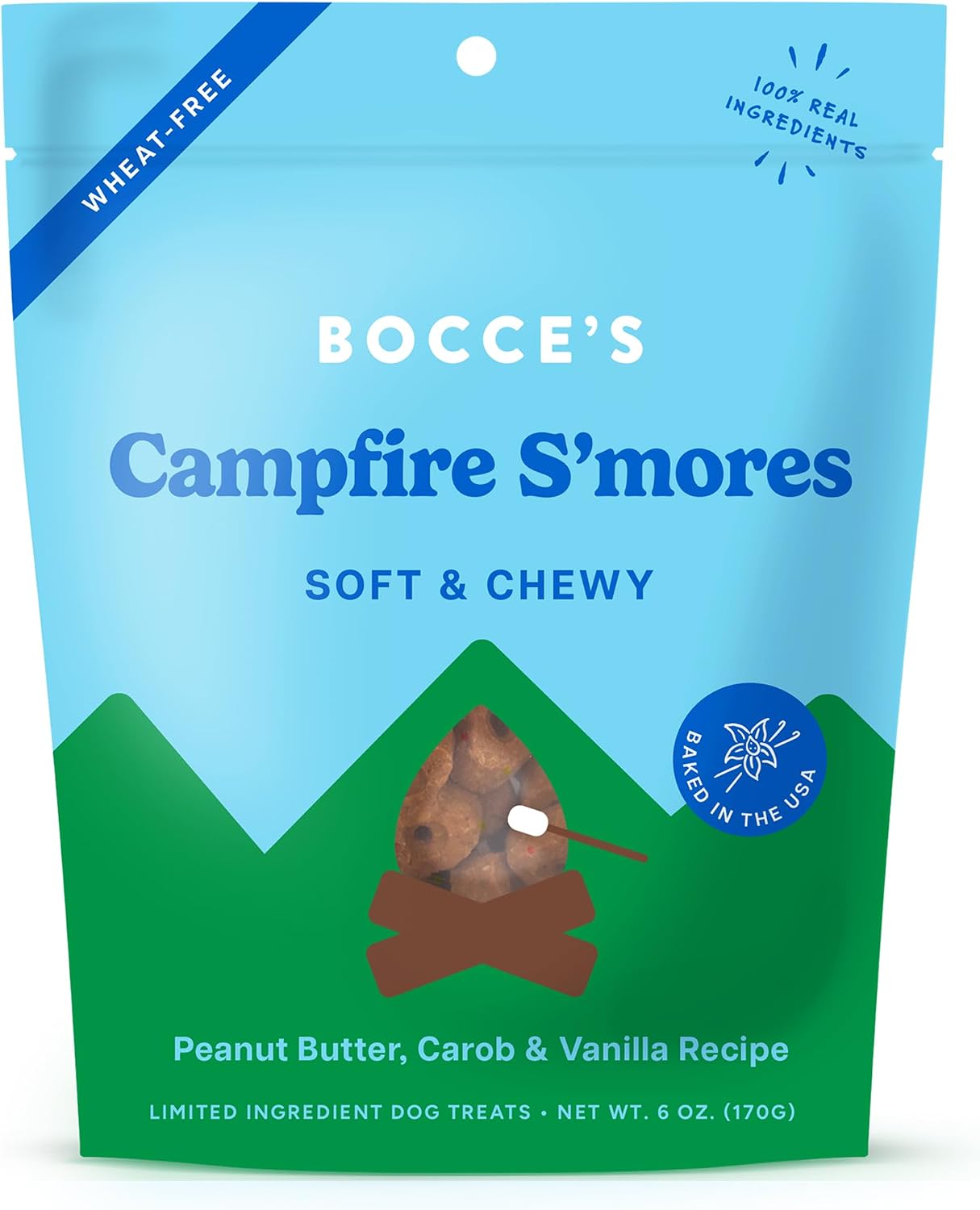 Bocce's Bakery PB Banana Chip Recipe Treats for Dogs, Wheat-Free Everyday Dog Treats, Real Ingredients, Baked in The USA, Natural Soft & Chewy Cookies, Peanut Butter, Bananas, & Carob, 6 oz - Image 15
