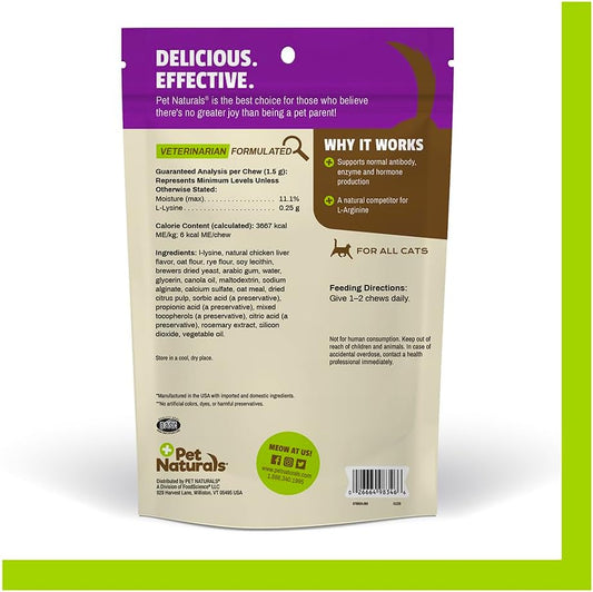 Pet Naturals chicken flavored immune support chews for cats