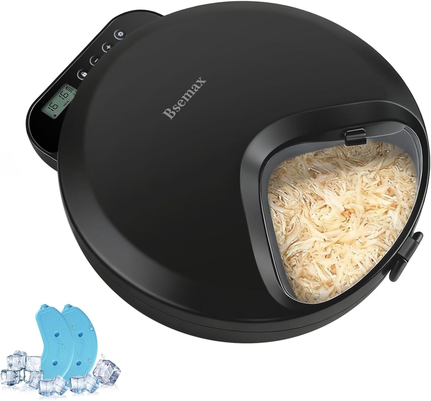 Automatic Wet Food Cat Feeder, Auto Refrigerated Wet Foods Feeder for Cats Dogs 4 Meal Timed Fresh Foods Dispenser with 2 Ice Packs Small Pet Feeders for Kitty Puppy Automatic Cat Dog Food Bowl - Image 10