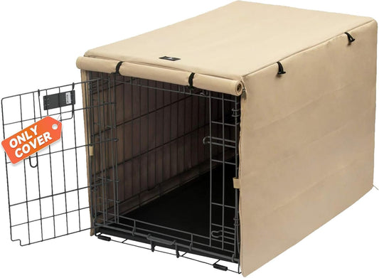 X-ZONE PET heavy duty 30 inch pet kennel cover side panels zipped open
