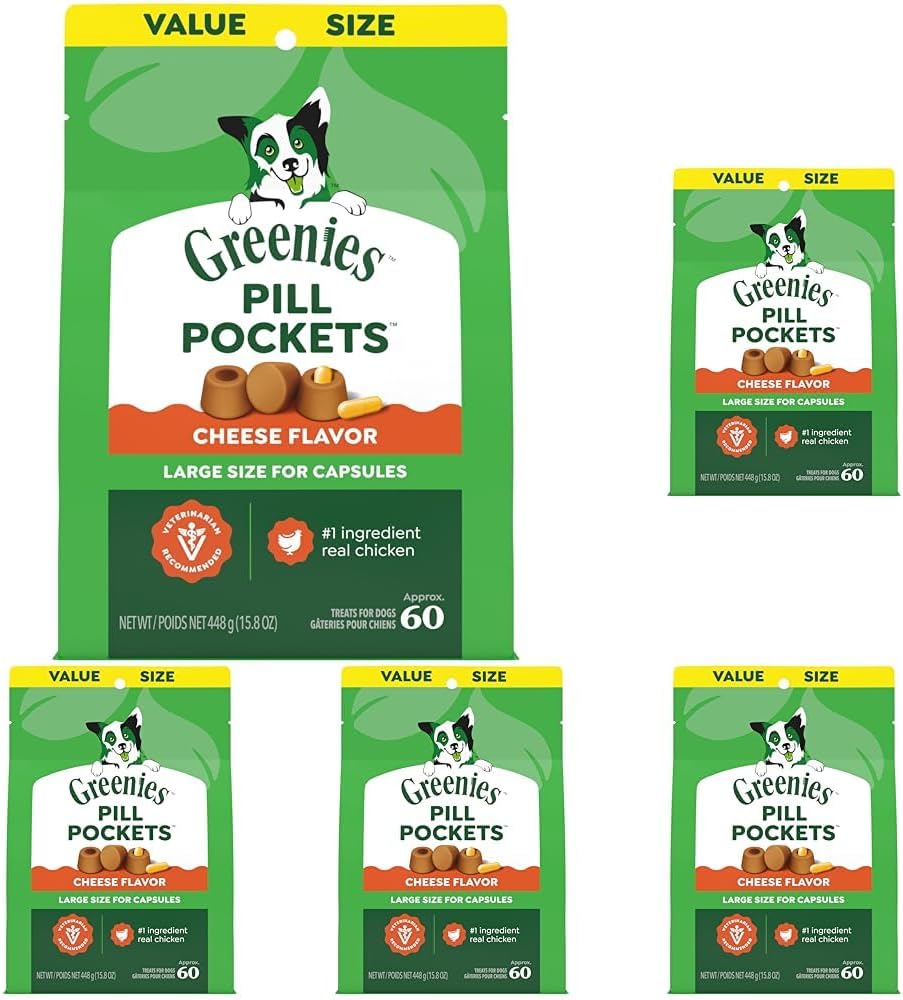 Greenies Pill Pockets for Dogs Large Size, Dog Treat Pouch for Capsule Medication, Peanut Butter Flavor, 15.8 oz. Pouch - Image 15