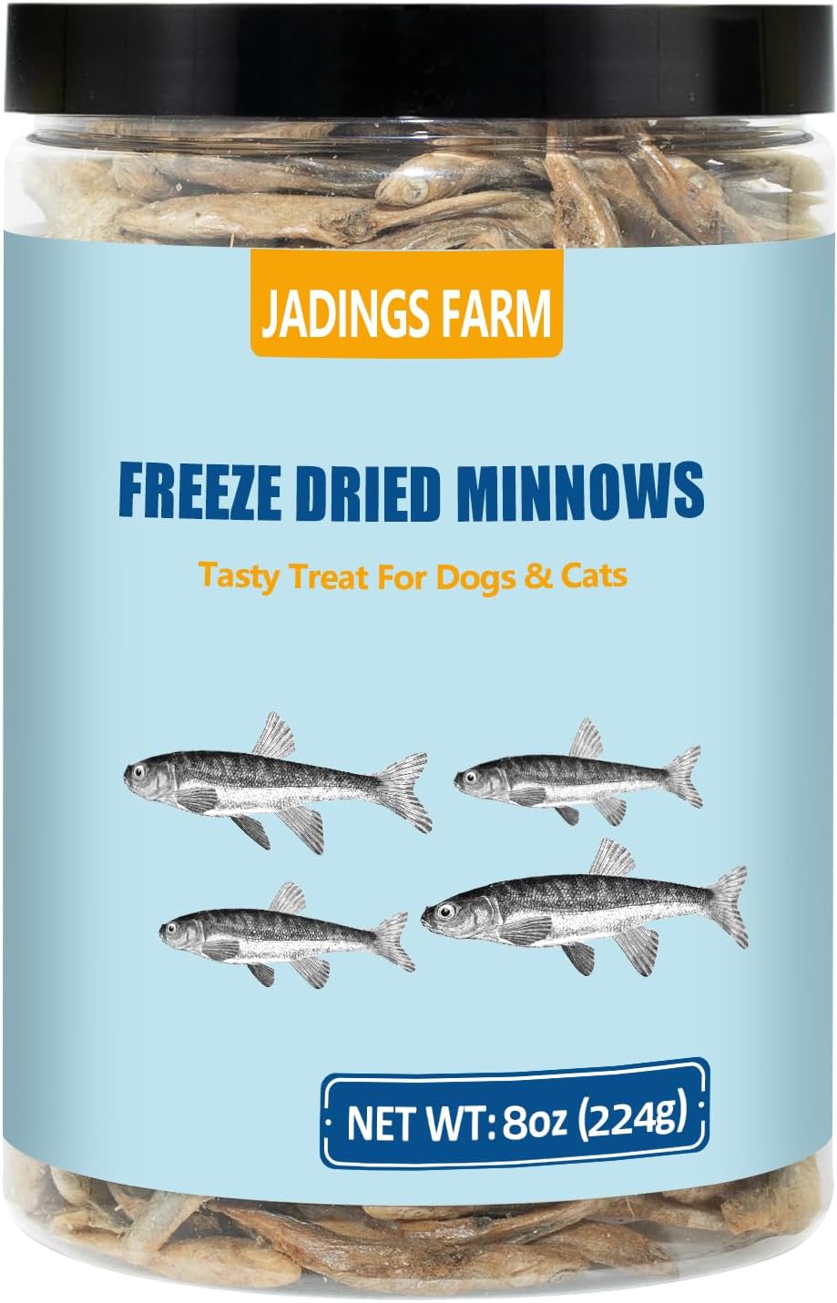 Minnows - 8.5 oz Freeze Dried Minnows for Cats & Dogs - 100% Natural Premium Cat & Dog Treat (8.5 OZ) - Image 12