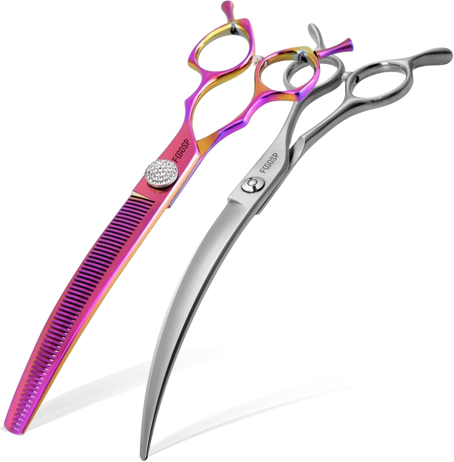 Professional Left Handed Curved Dog Grooming Scissors for Lefty Groomers 35 degrees Arc Grooming Shears for Dogs Pet Cat Japanese 440C Sharp and Durable(7.5 in,Lefty) - Image 15