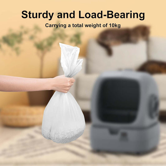 Heavy duty tear resistant cat waste drawer liners for six to eight liter capacity