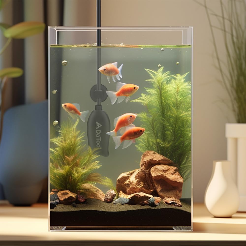 DaToo submersible heater installed in a small betta tank