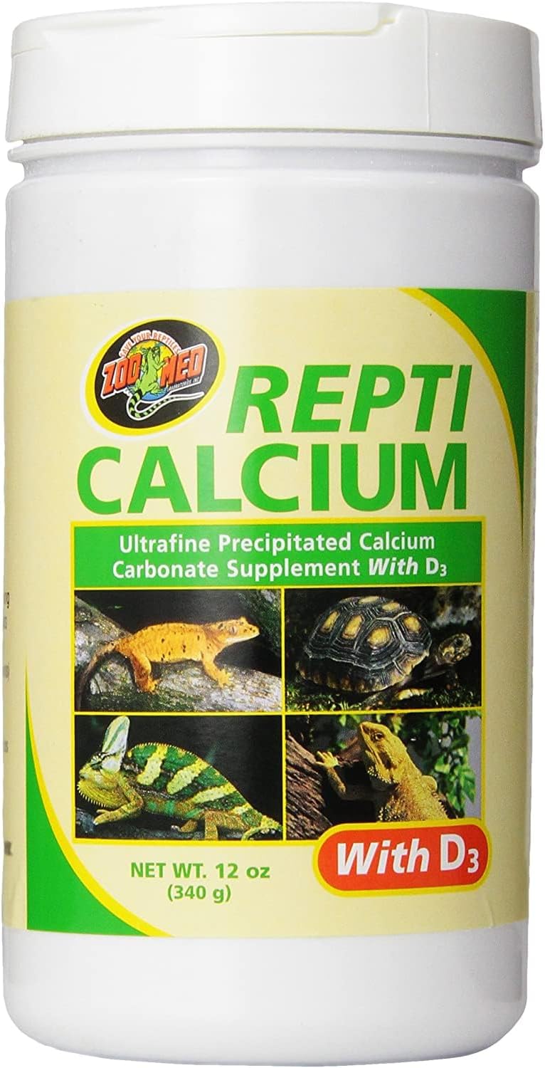 Ultra-fine precipitated calcium carbonate for amphibians