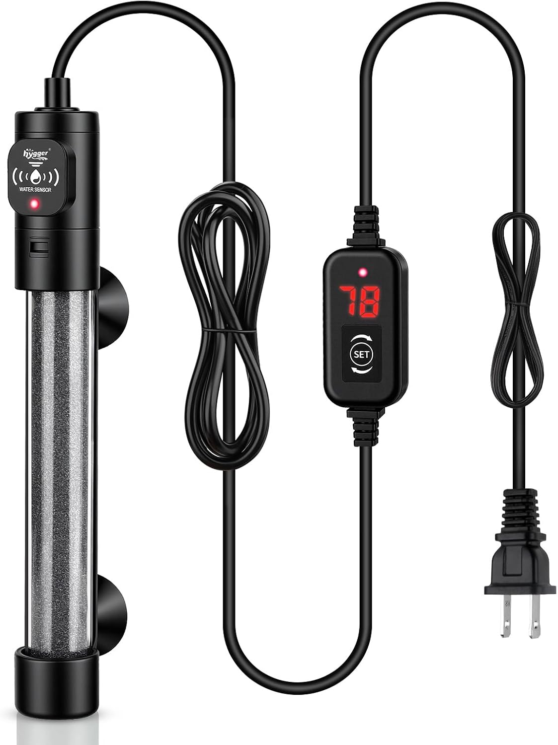 hygger Submersible Aquarium Heater, Small Adjustable Fish Tank Heater with 2 Suction Cups, Temperature Controller, Over-Temperature Off-Water Protection for Saltwater Freshwater (25W, 2-5 Gallon) - Image 10