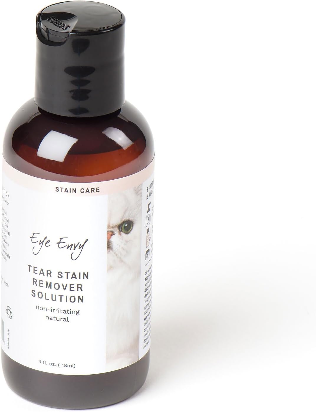 Eye Envy Tear Stain Remover Solution for Cats. Gentle, Natural and Safe. Cleans Tear Stains. Recommended by Breeders, Groomers. Remove Eye Stains from Persians and Exotics. 2 oz. Made in USA - Image 11