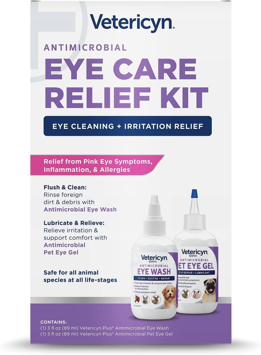 Vetericyn Plus Dog and Cat Eye Wash | Eye Drops for Dogs and Cats to Flush and Soothe Eye Irritations, Dog Tear Stain Cleaner, Safe for All Animals. 3 Ounces - Image 9