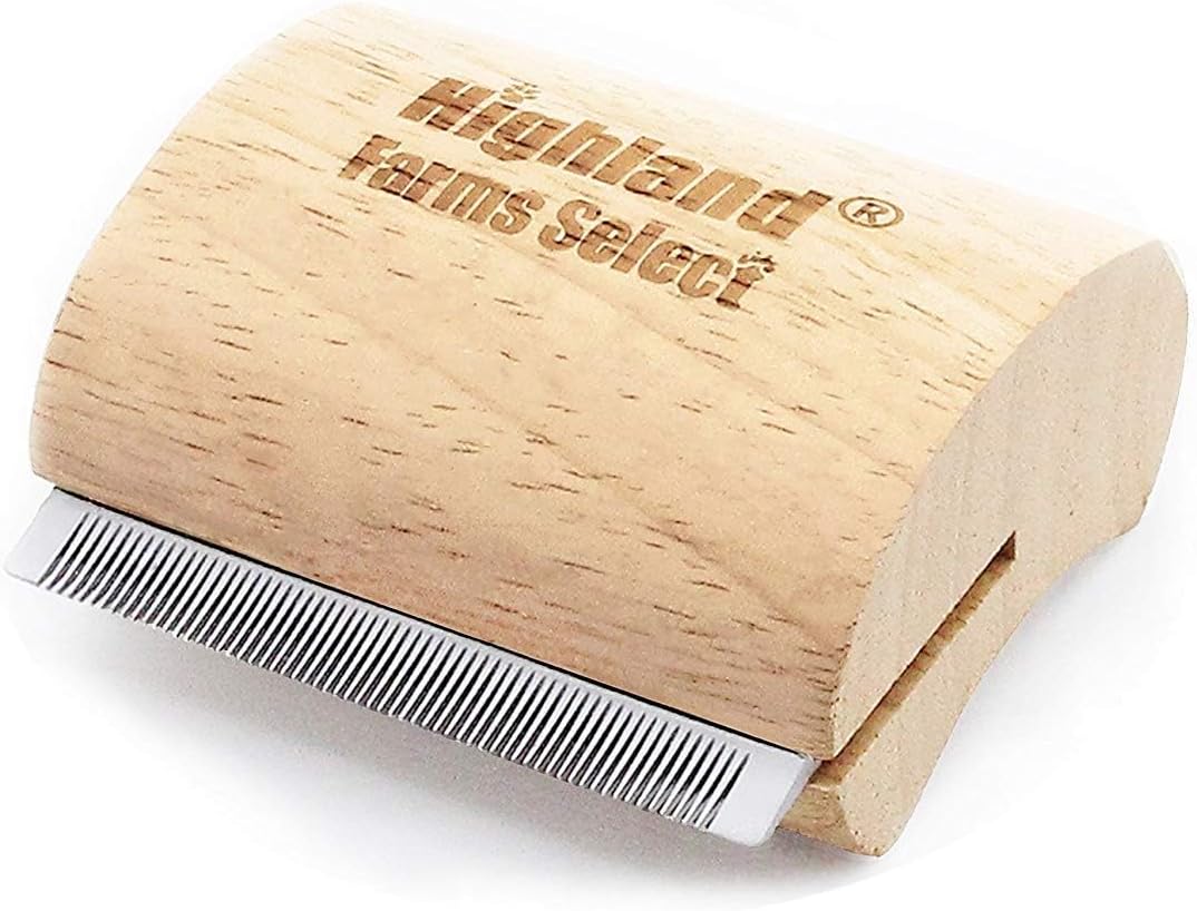 High-quality deshedding tool for removing loose pet fur