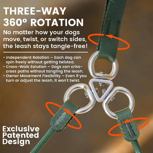 Howgo double slip lead padded traffic handles for control