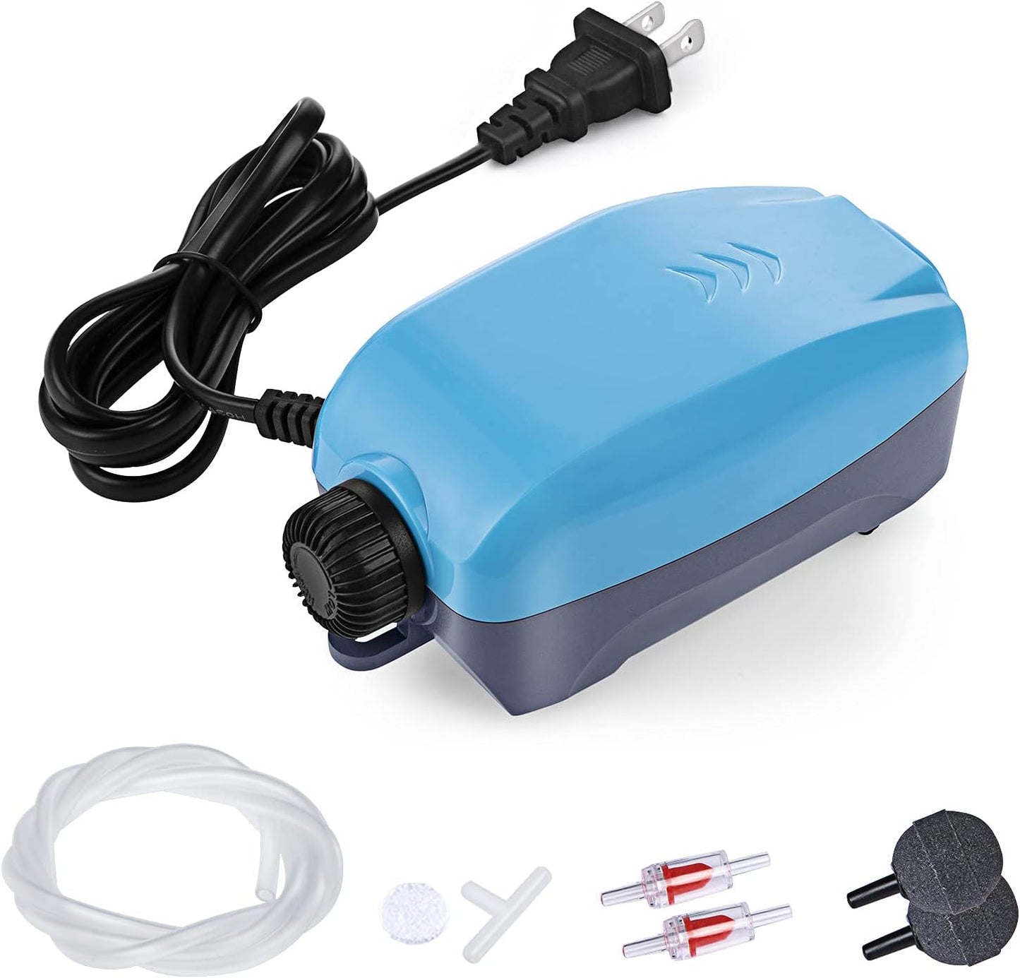 Hitop 3W aquarium pump packaging and included accessories
