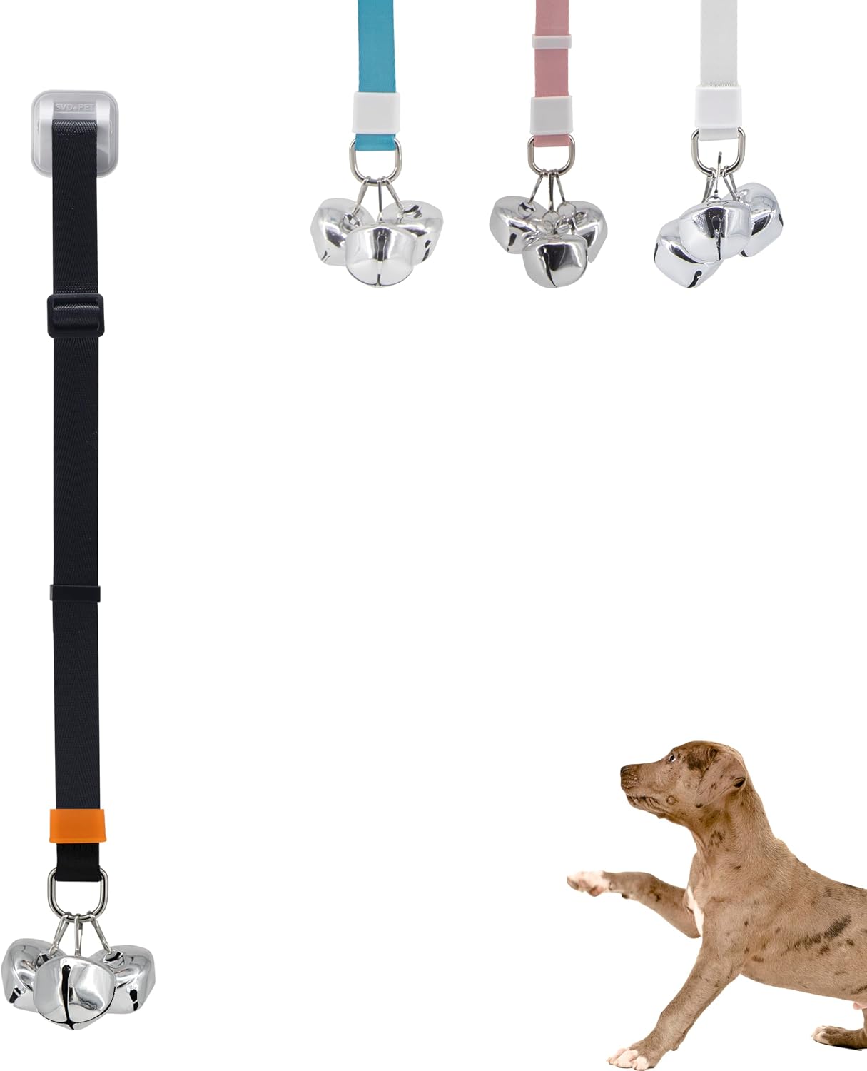 SVD.PET Puppy Bell Doorbell, Dog Bell for Potty Training, Attach to doorknob or Anywhere Near the Door, Length and Height Adjustable (Blue) - Image 13