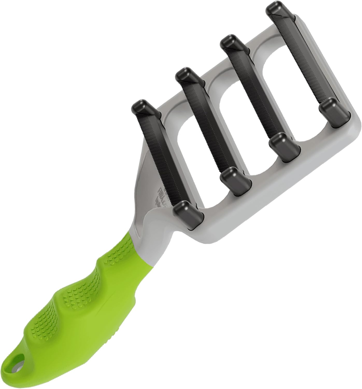 Ergonomic handle and durable carbon fiber pet brush design