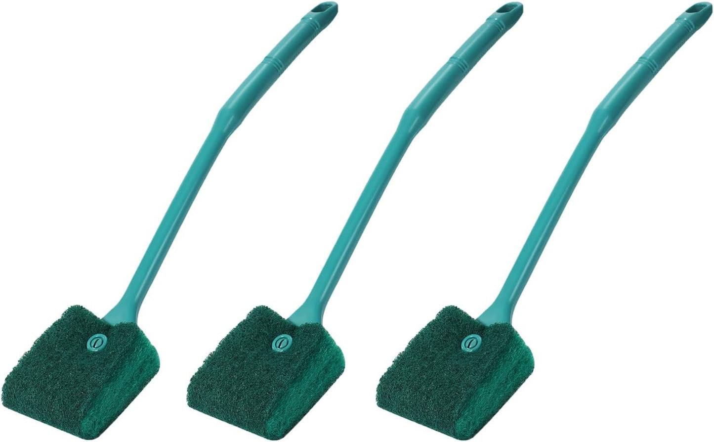 Aquaneat dual sided fish tank glass cleaner brush for scratchless effective algae removal.